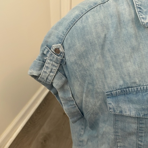 Jane & Delancey Oversized Chambray Shirt - Picture 2 of 7